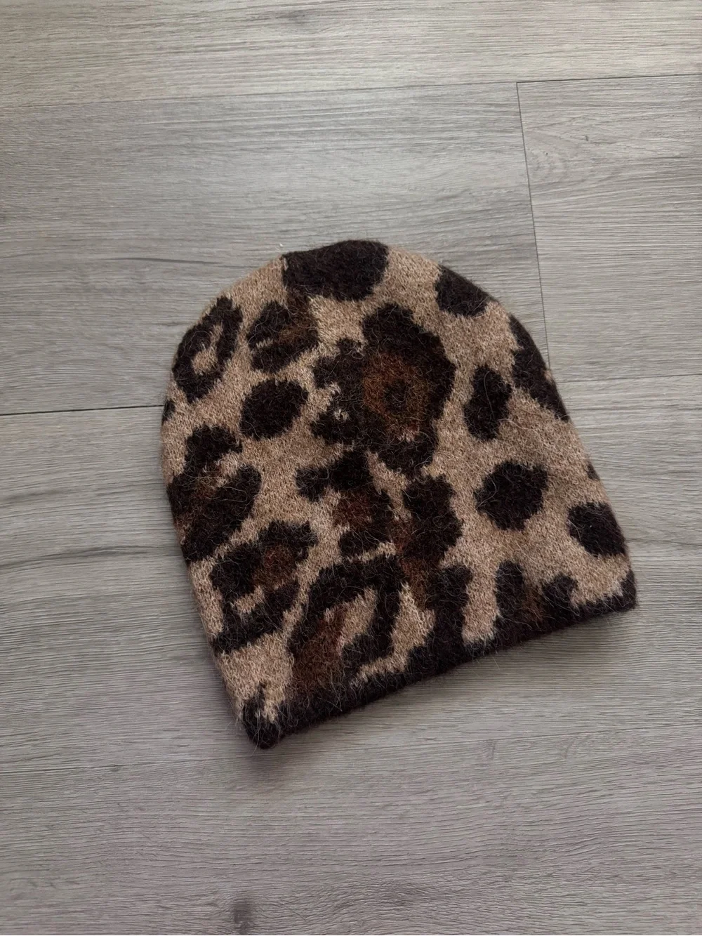 Zara Leopard Print Beanie